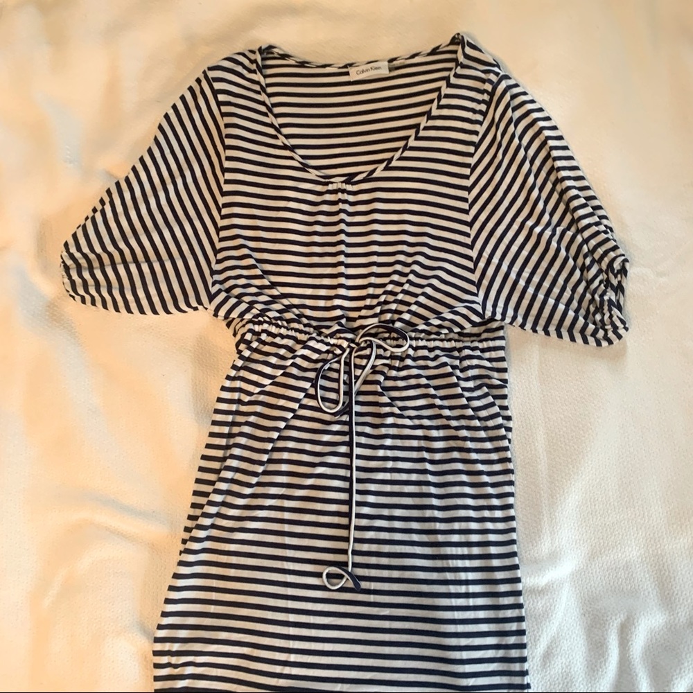 Calvin Klein striped coverup / casual dress